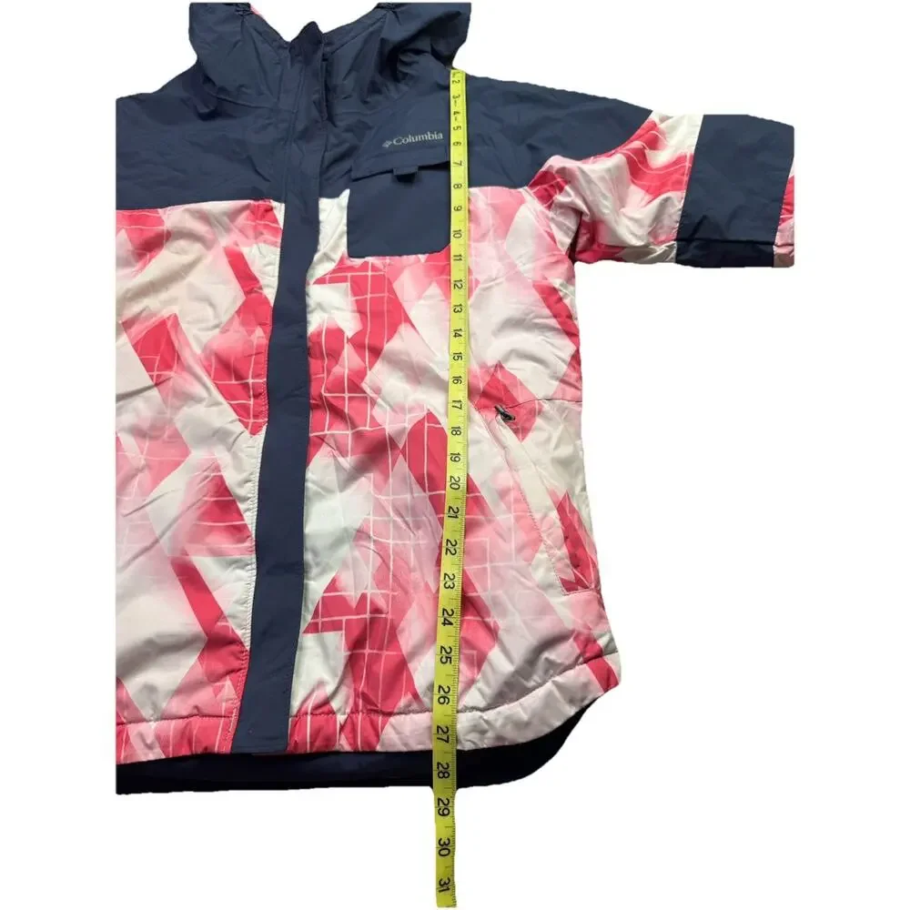 Columbia Girl's Pink Navy Mighty Mogul II Insulated‎ Winter Snow Jacket Size XL